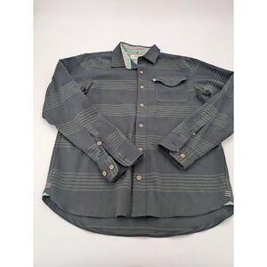 Jetty Breaker‎ Button-Up Flannel Shirt Men's Medium Plaid 100% Organic Cotton